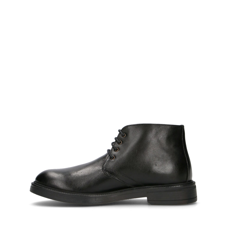 NEROFUMO Polacco uomo nero in pelle