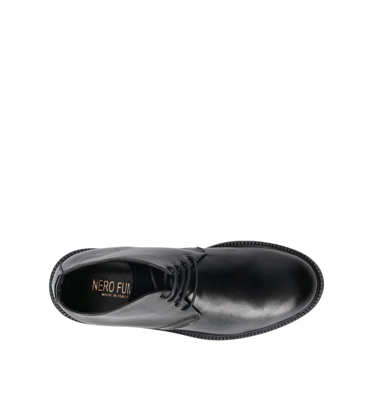 NEROFUMO Polacco uomo nero in pelle