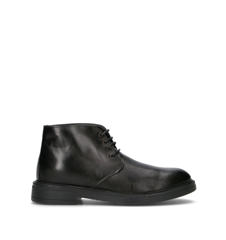 NEROFUMO Polacco uomo nero in pelle
