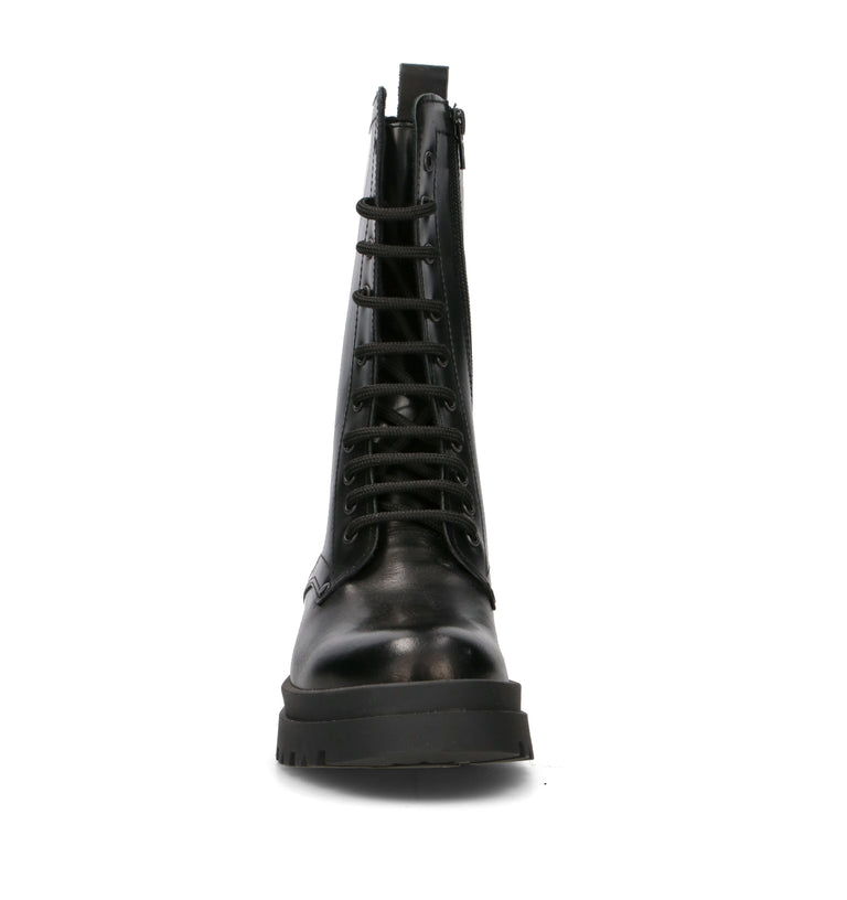 NEROFUMO Anfibio donna nero in pelle