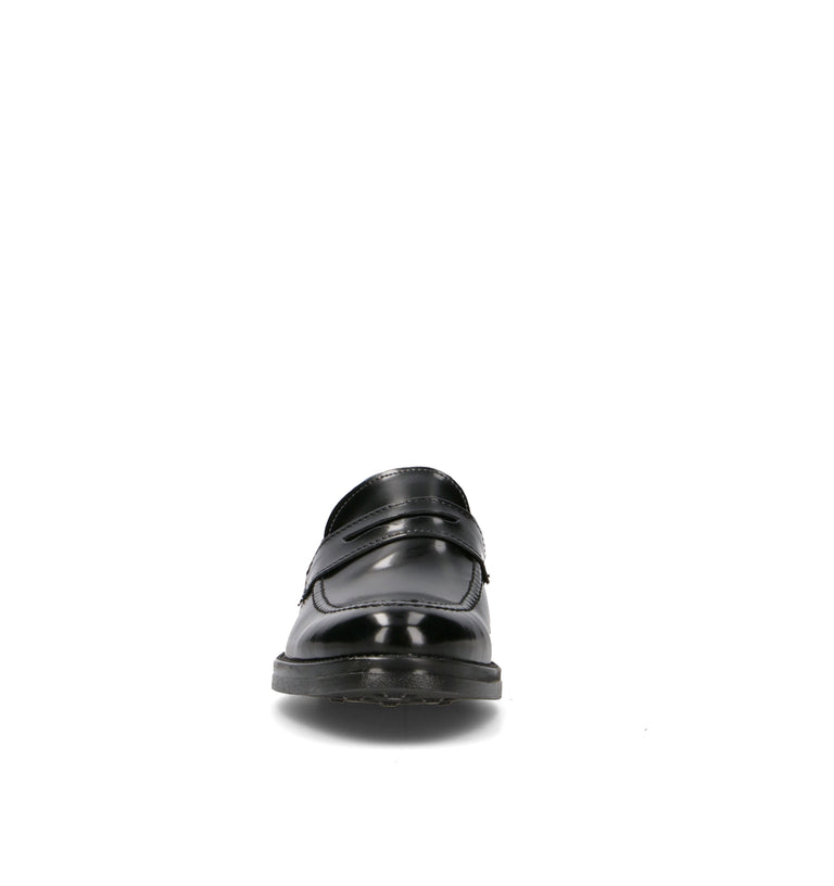 NEROFUMO Mocassino uomo nero in pelle