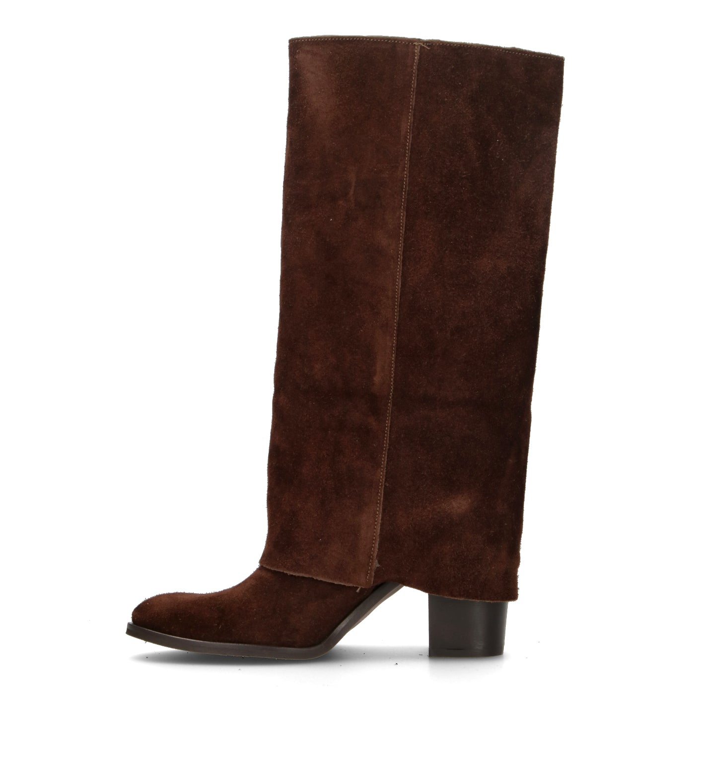 NEROFUMO Stivale donna marrone in suede