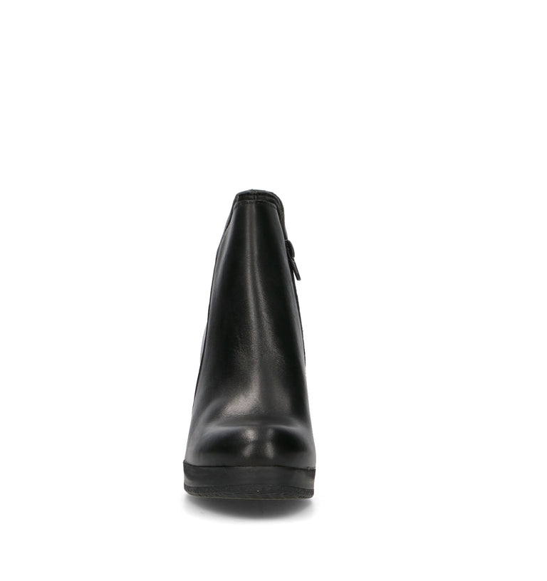 NEROFUMO Tronchetto donna nero in pelle