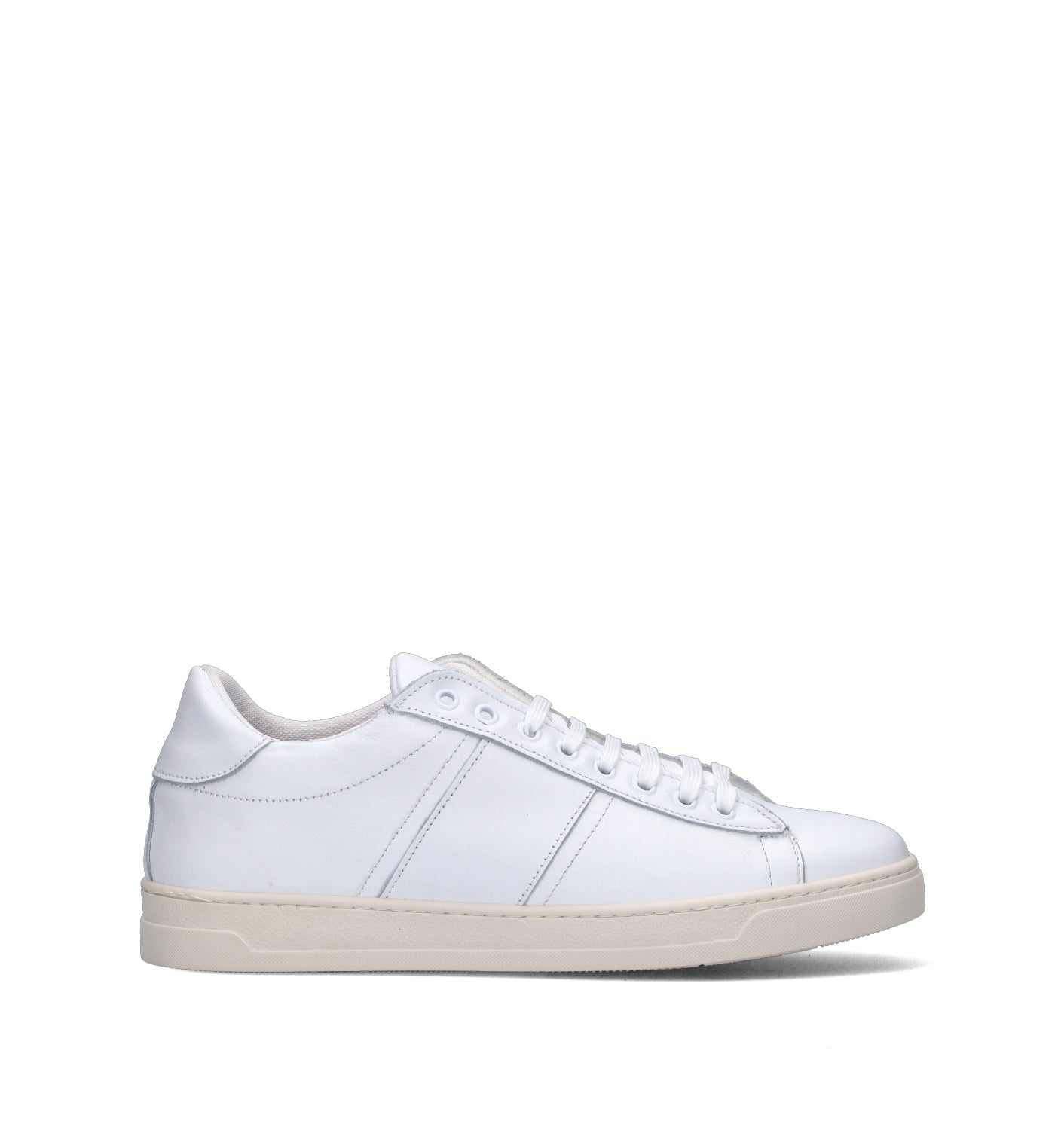 NEROFUMO Sneaker uomo bianca in pelle