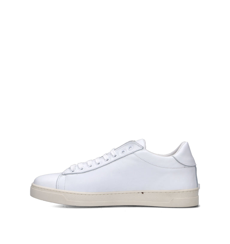 NEROFUMO Sneaker uomo bianca in pelle