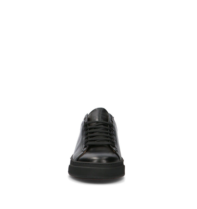 NEROFUMO Sneaker uomo nera in pelle