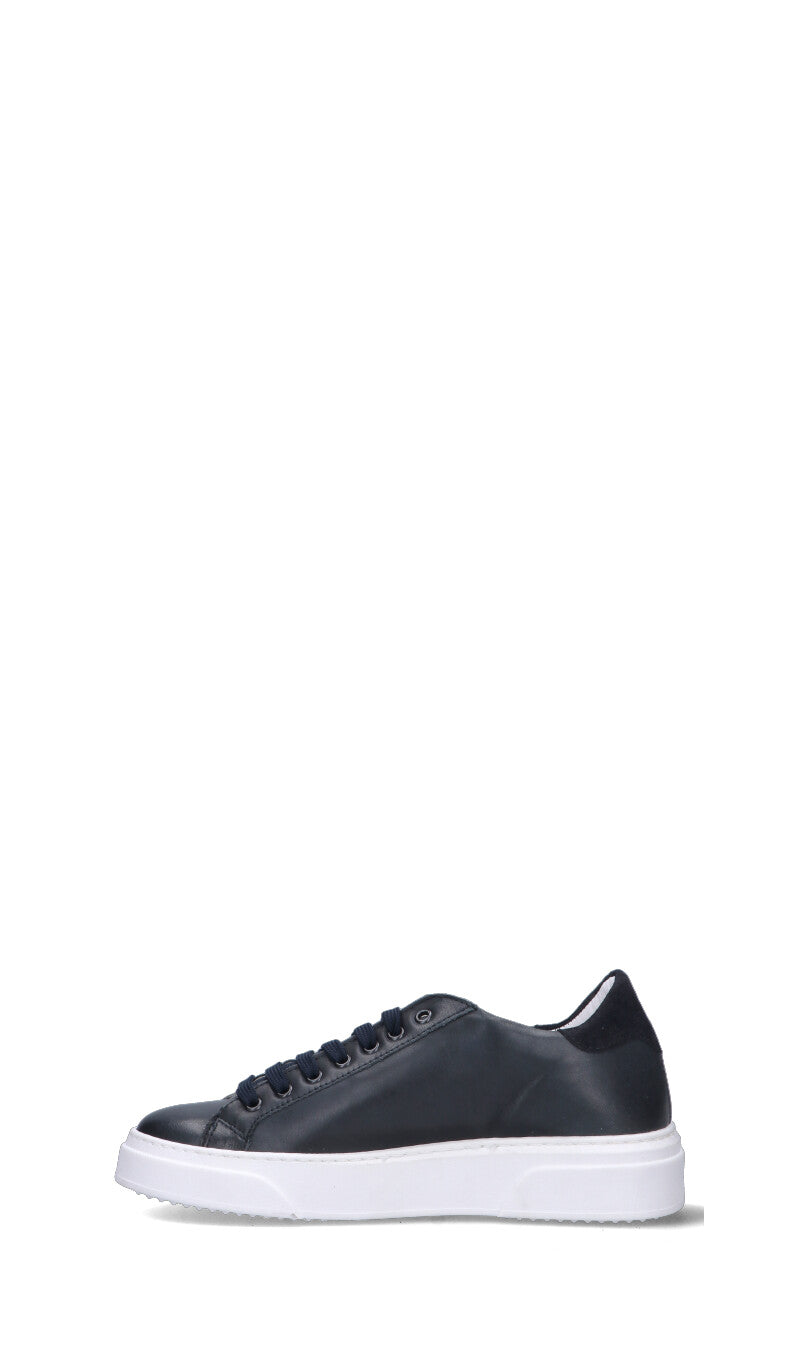 NEROFUMO Sneaker uomo blu in pelle