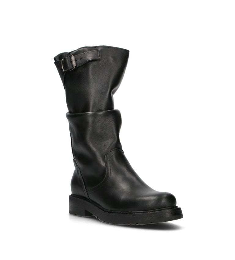 NEROFUMO Stivale donna nero in pelle