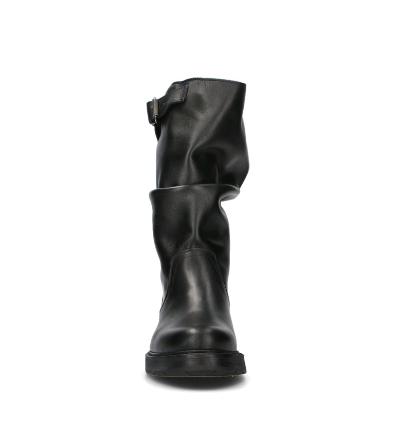 NEROFUMO Stivale donna nero in pelle
