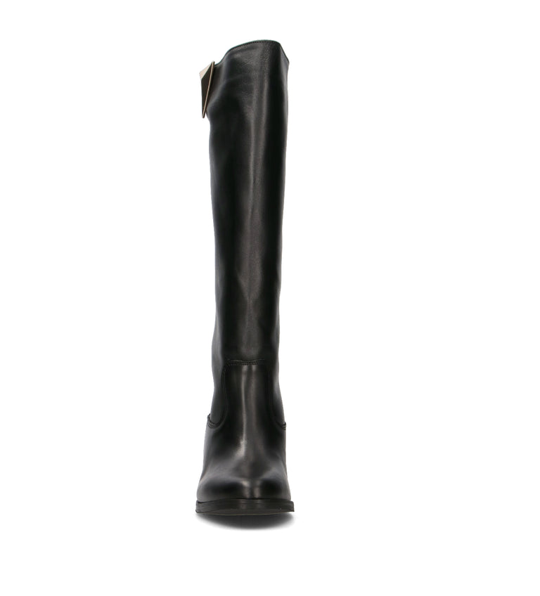 NEROFUMO Stivale donna nero in pelle