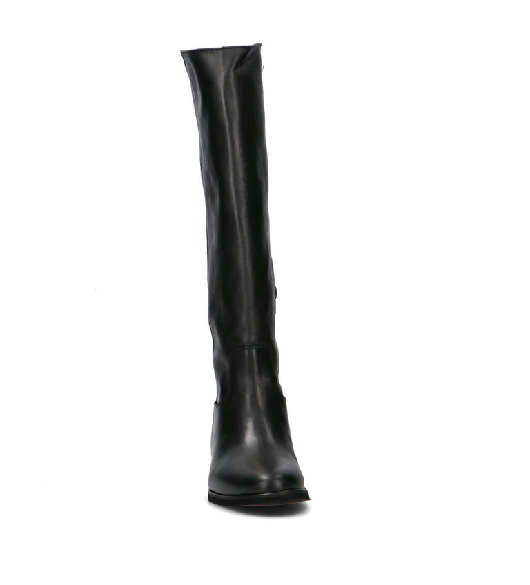 NEROFUMO Stivale donna nero in pelle