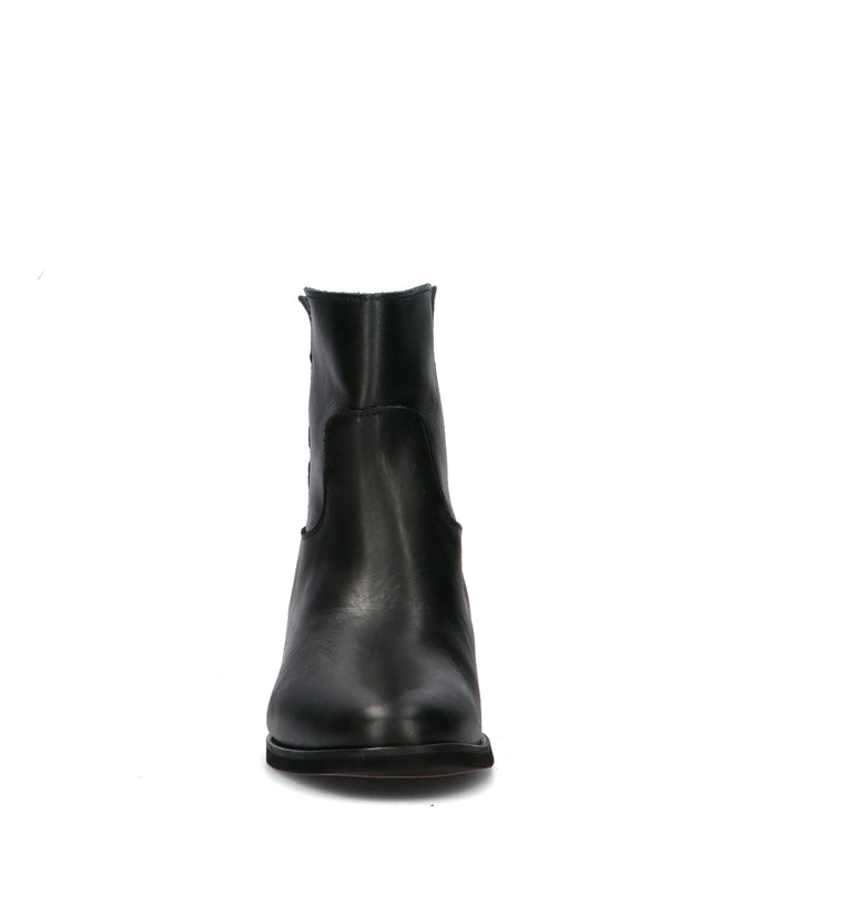 NEROFUMO Tronchetto donna nero in pelle