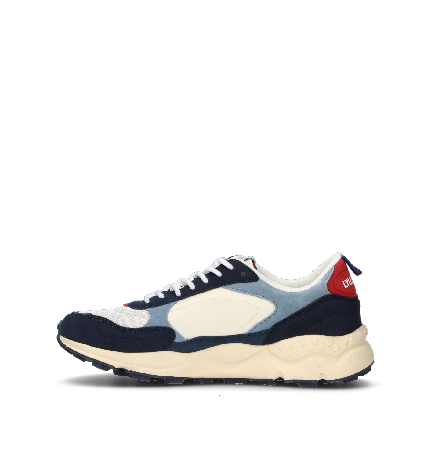 LYLE & SCOTT Sneaker uomo bianca/blu