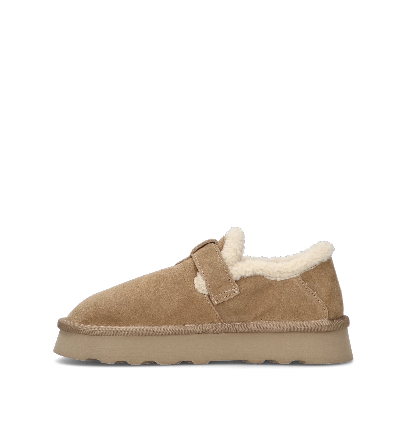 O-JOO Stivaletto pelo donna taupe in suede