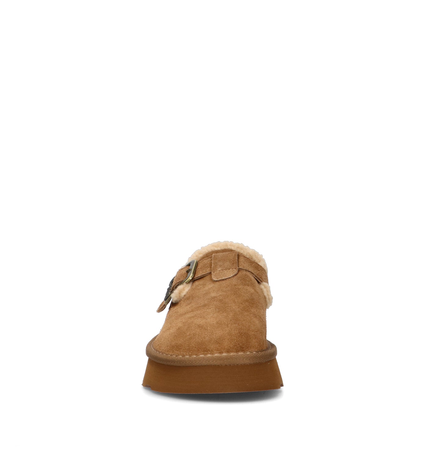 O-JOO Stivaletto pelo donna tabacco in suede