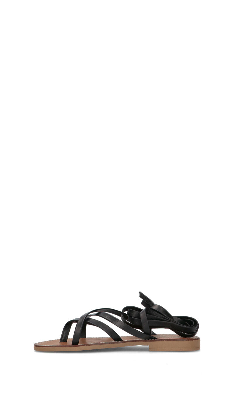 OLIVIA POSTER Sandalo donna nero in pelle