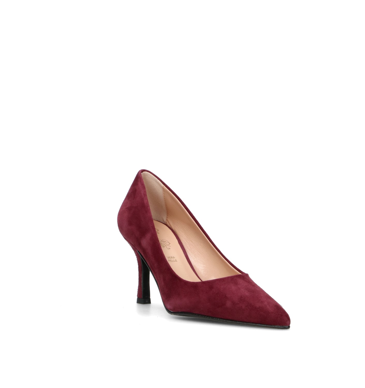 OLIVIA POSTER Décolleté donna bordeaux in suede