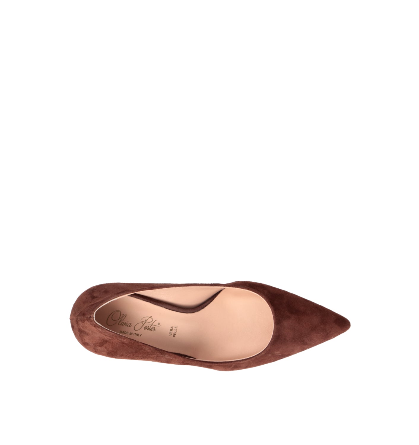 OLIVIA POSTER Décolleté donna marrone in suede