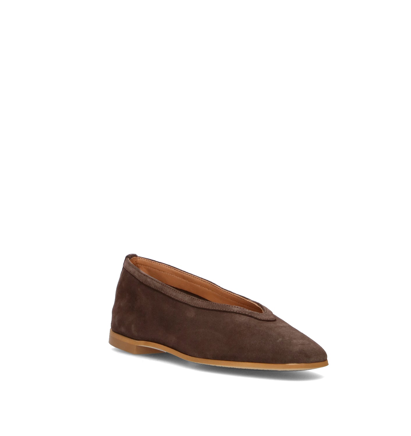 OLIVIA POSTER Ballerina donna marrone in suede