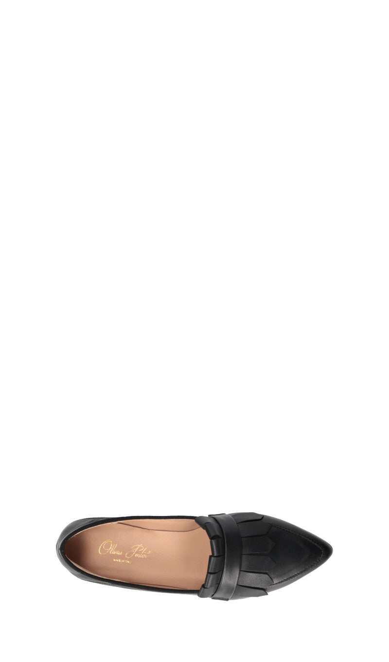 OLIVIA POSTER Mocassino donna nero in suede