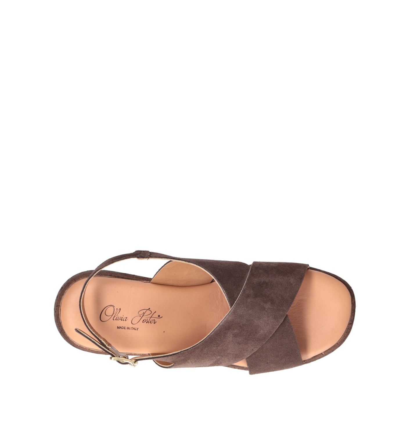 OLIVIA POSTER Sandalo donna marrone in suede