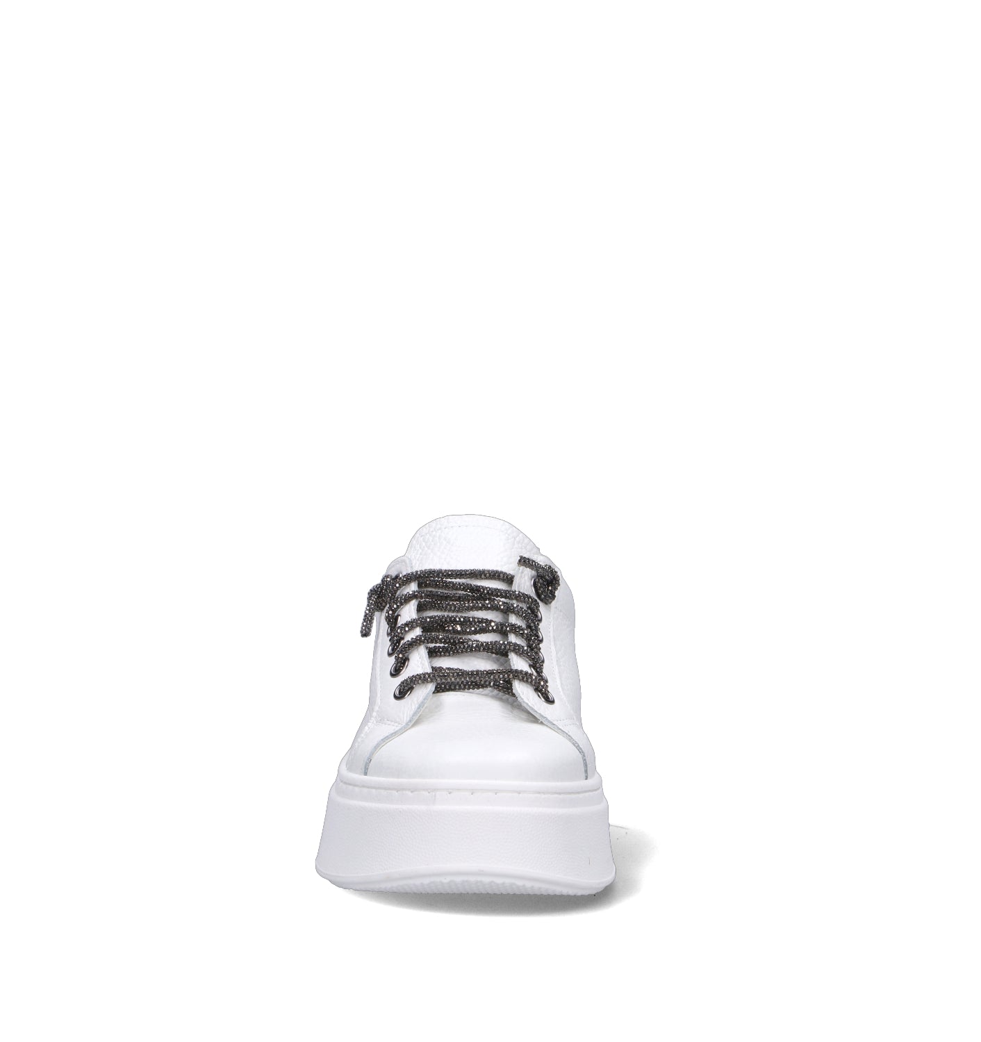 OTTANT8,6 Sneaker donna bianca/canna di fucile in pelle