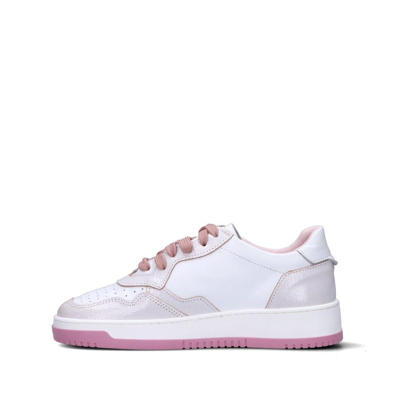 OTTANT8,6 Sneaker donna bianca/rosa in pelle