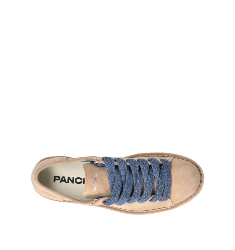 PANCHIC Sneaker uomo beige in suede