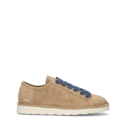 PANCHIC Sneaker uomo beige in suede