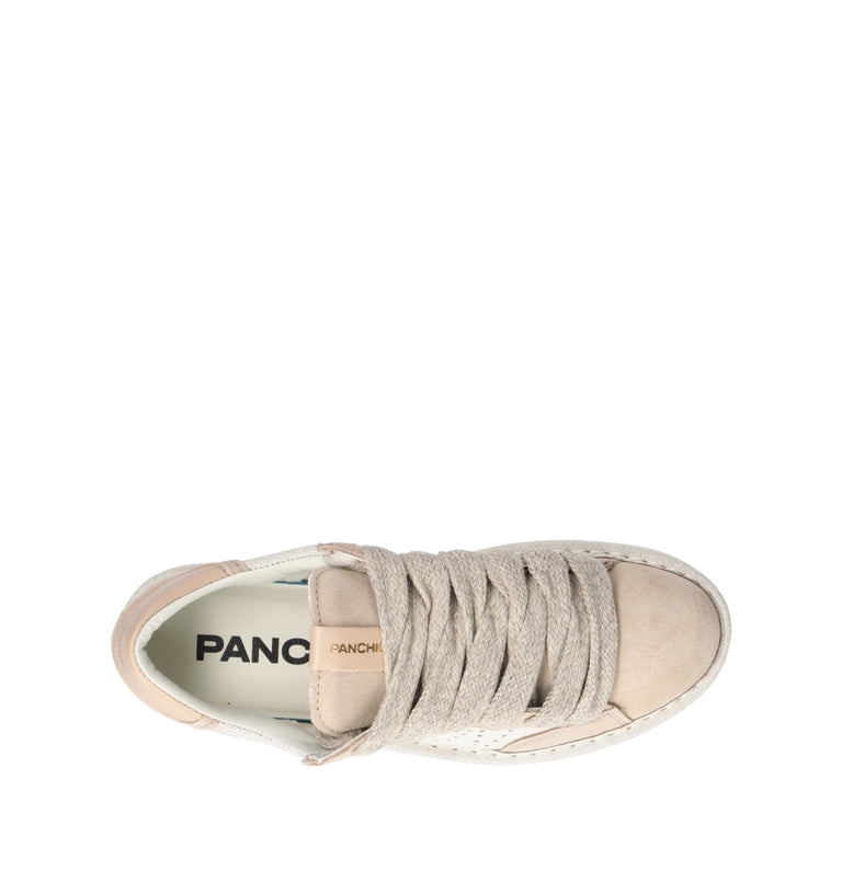 PANCHIC Sneaker donna bianca/beige in pelle