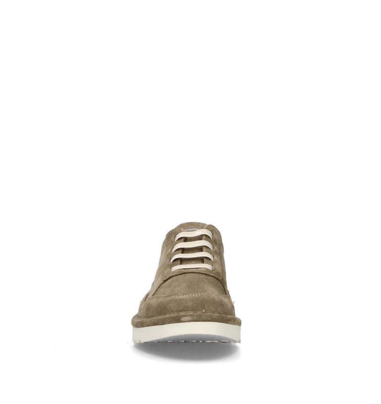 PANCHIC Stringata uomo oliva in suede