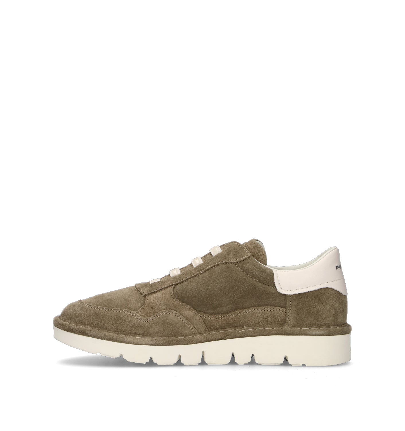 PANCHIC Stringata uomo oliva in suede