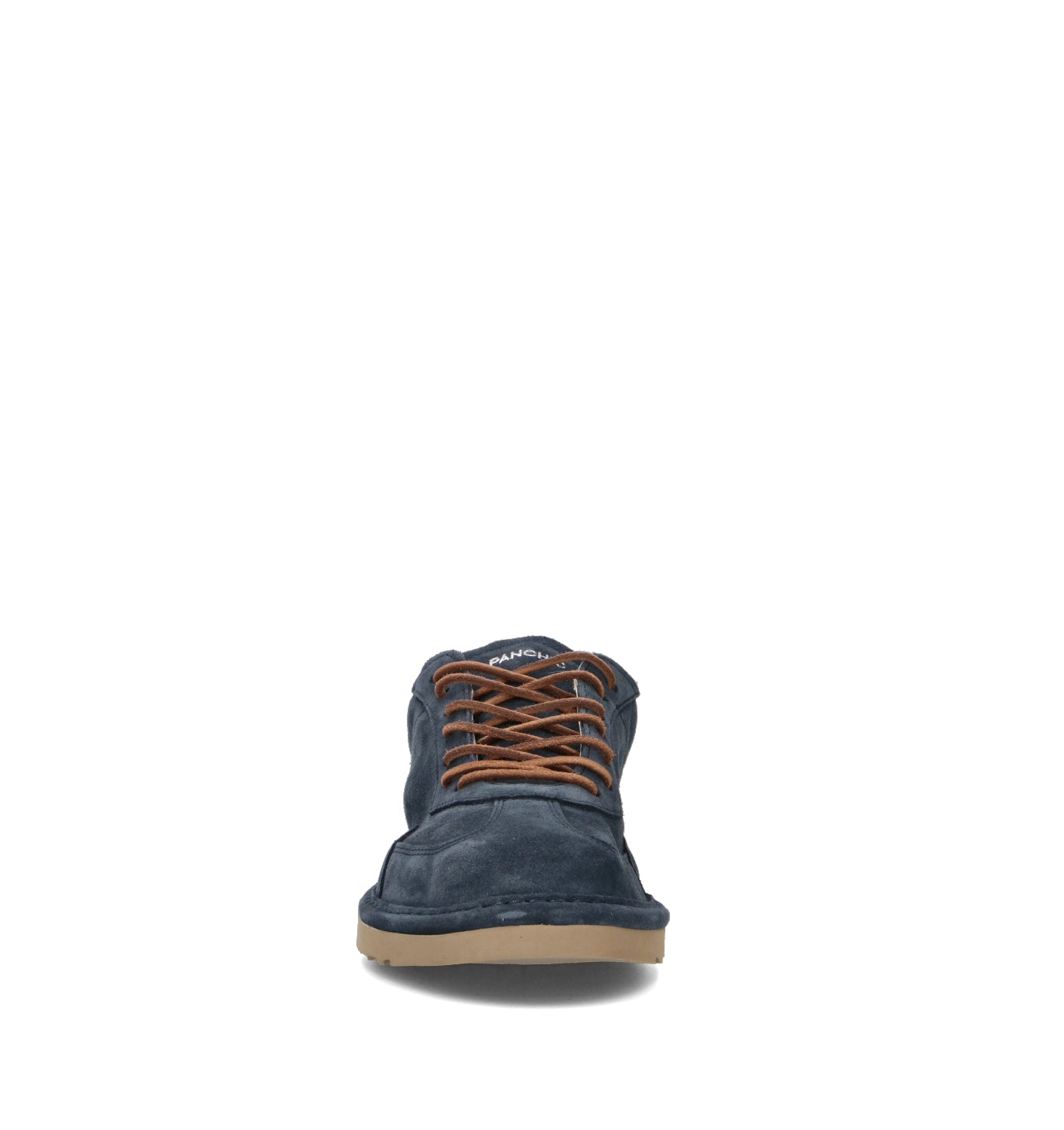 PANCHIC Stringata uomo blu in suede