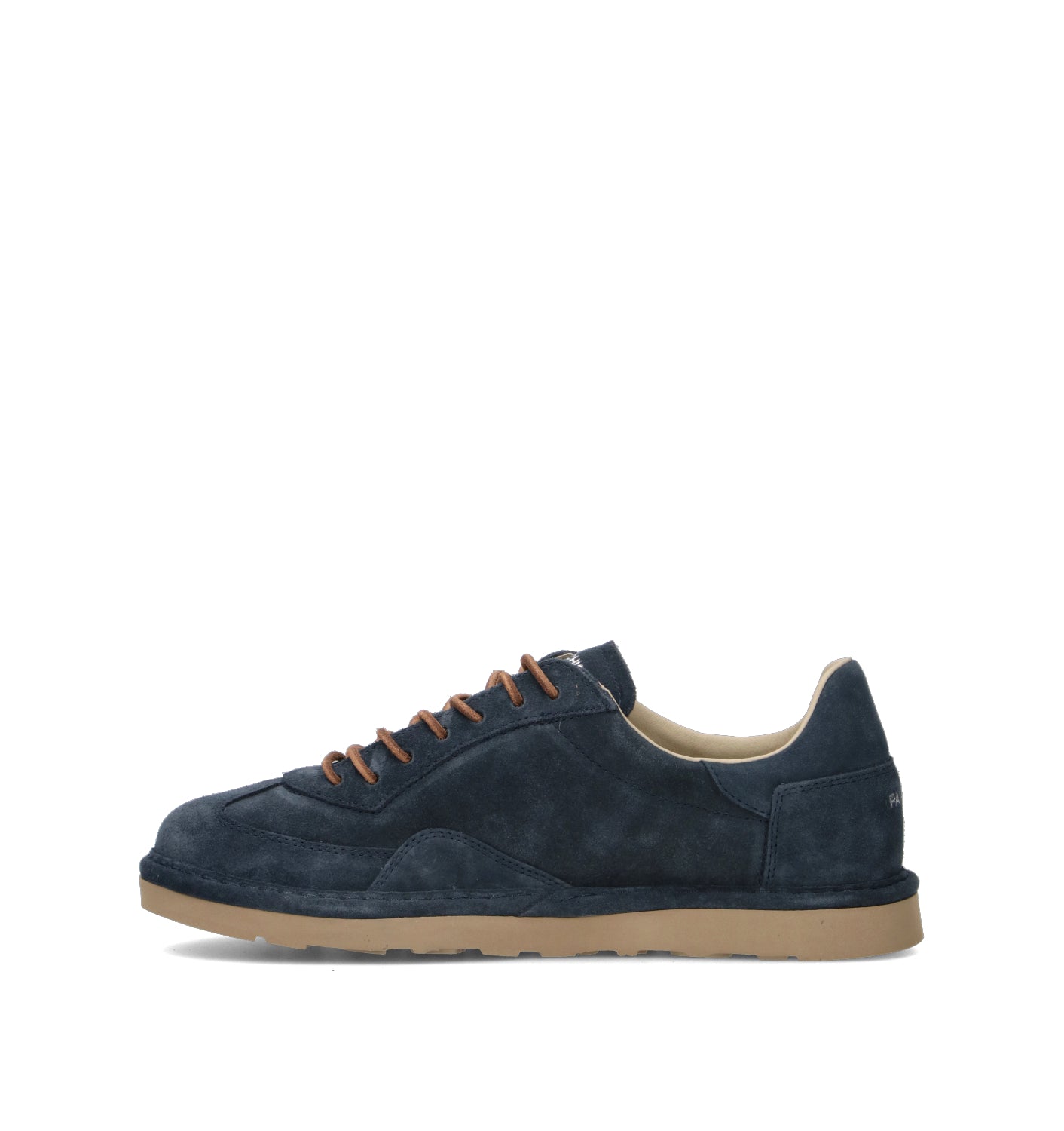 PANCHIC Stringata uomo blu in suede