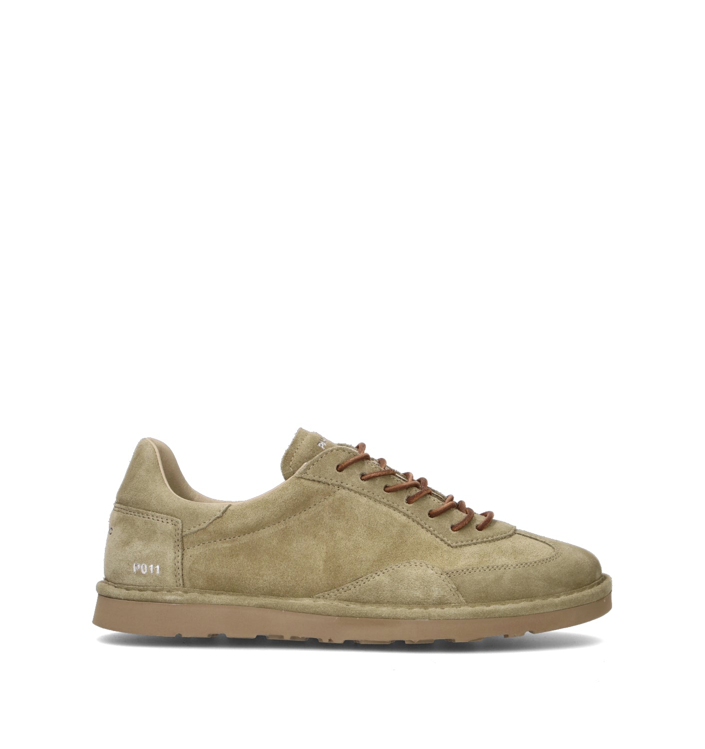 PANCHIC Stringata uomo oliva in suede
