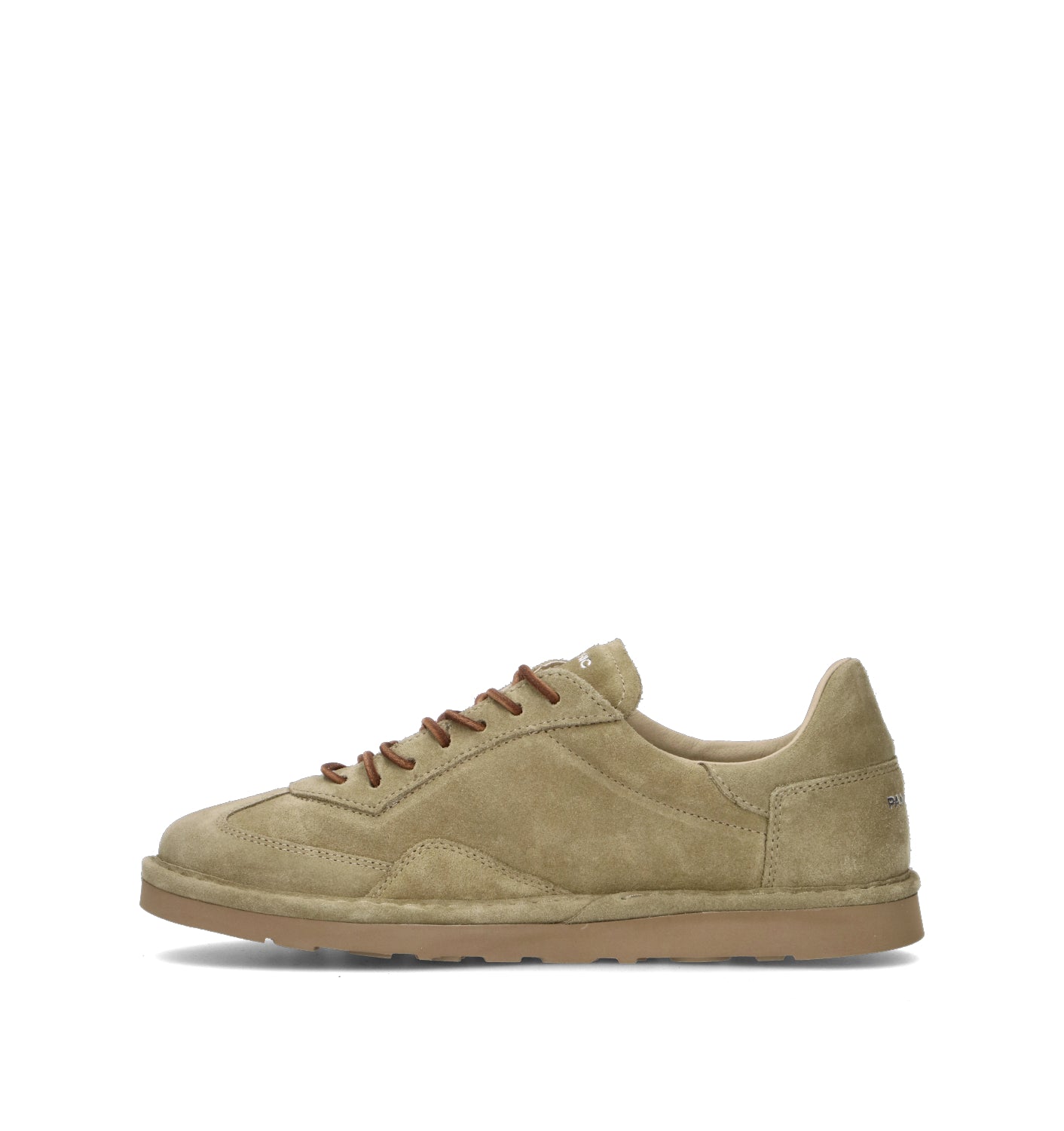 PANCHIC Stringata uomo oliva in suede
