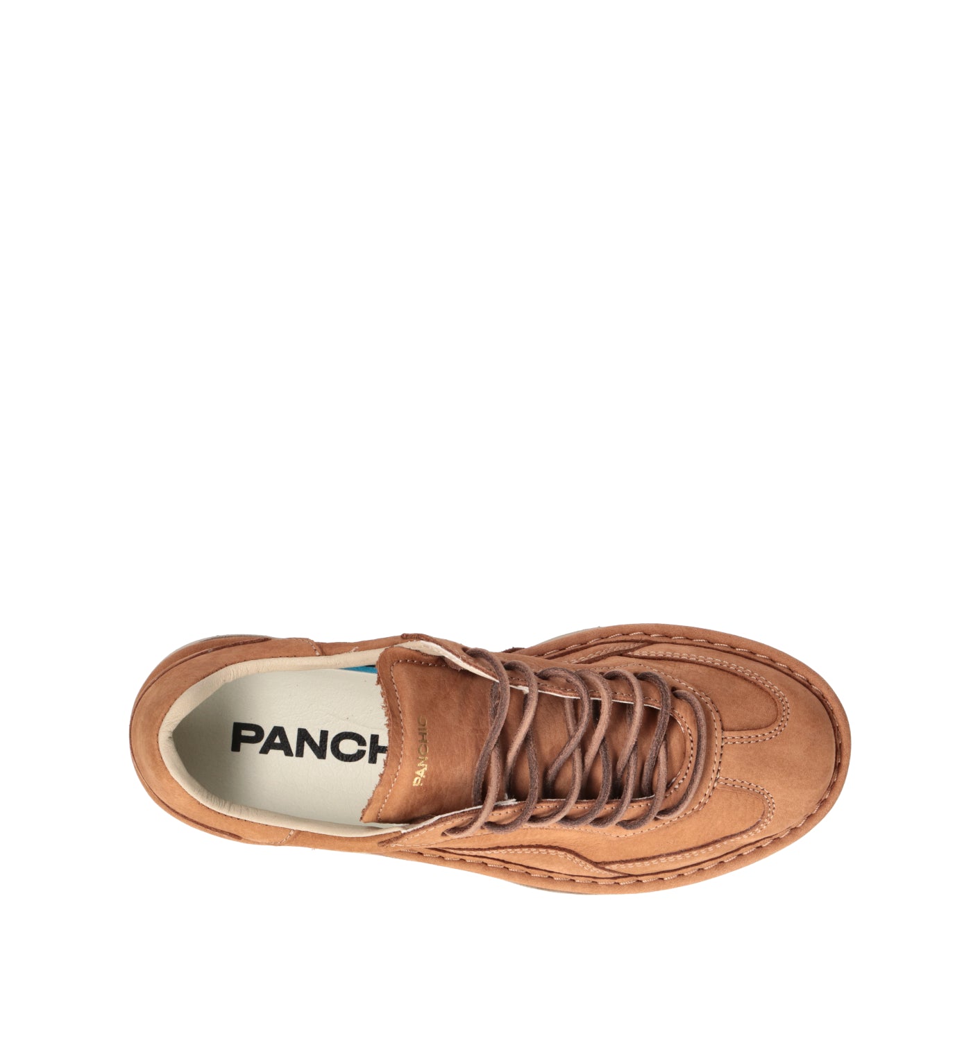 PANCHIC Stringata donna marrone in pelle