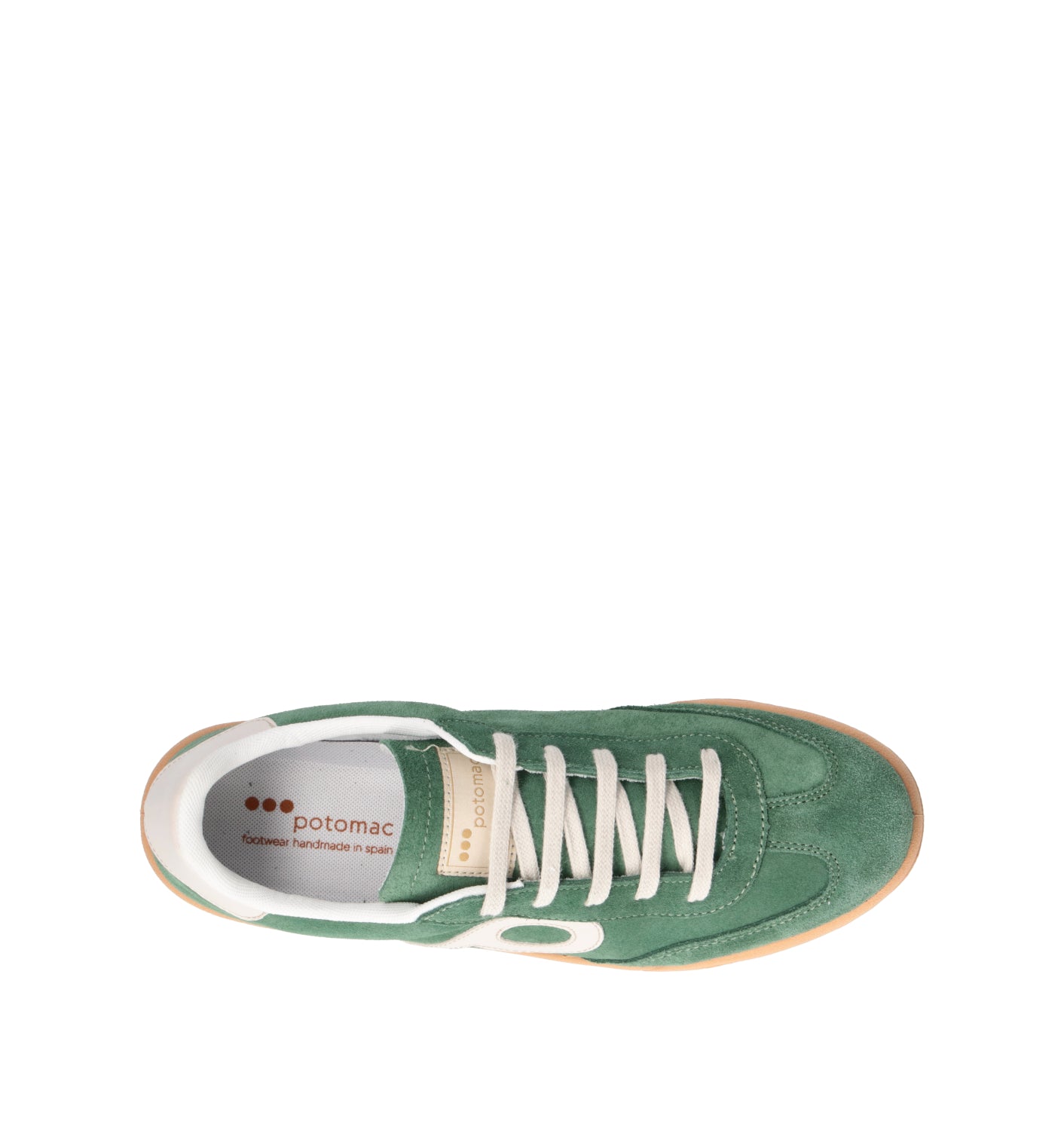 POTOMAC Sneaker uomo verde in suede