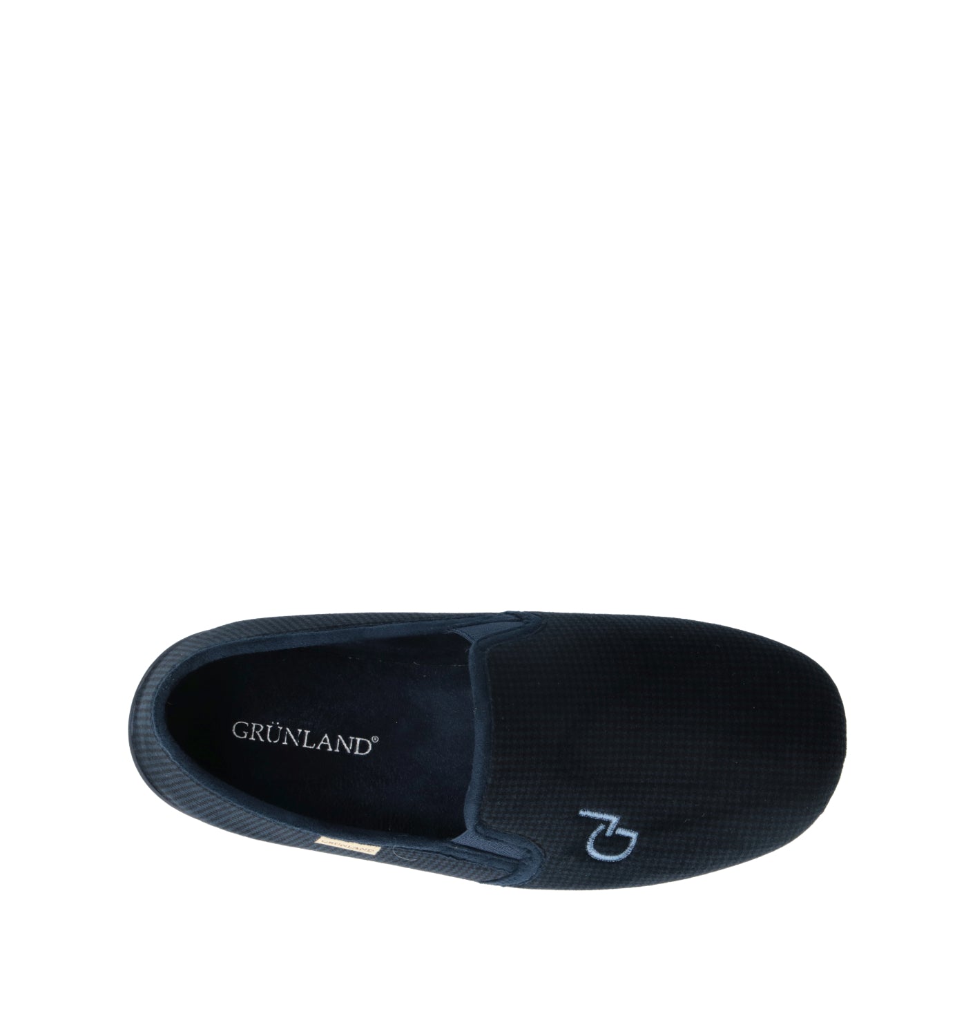GRUNLAND Pantofola uomo blu
