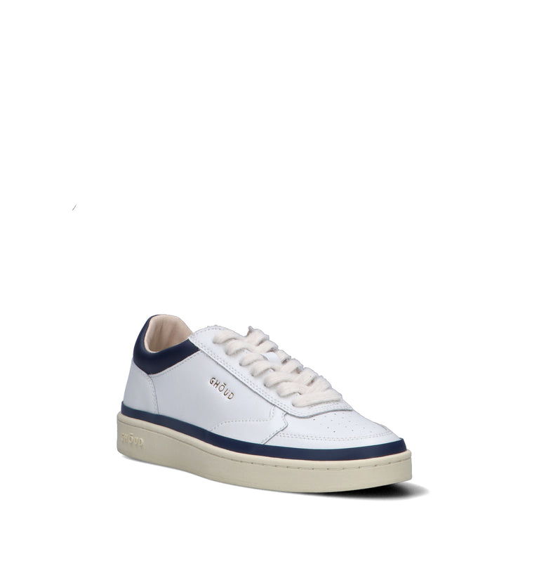 GHOUD Sneaker uomo bianca/blu in pelle