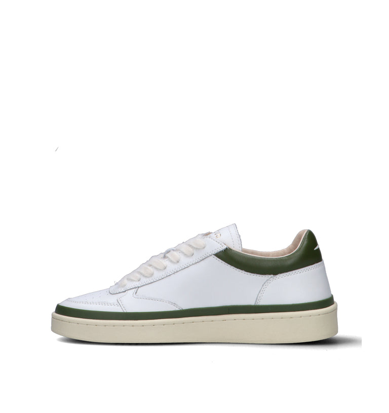 GHOUD Sneaker uomo bianca/verde in pelle