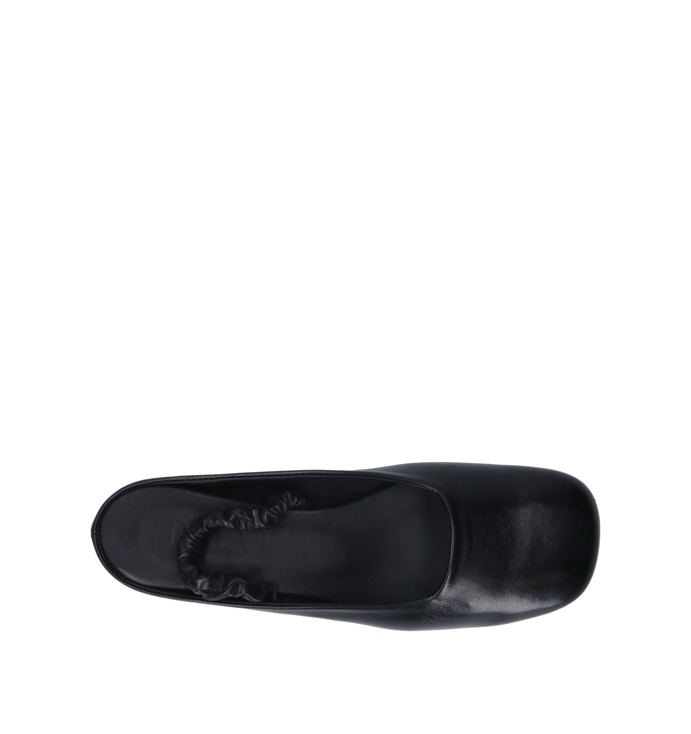 POEVE Slingback donna nera in pelle