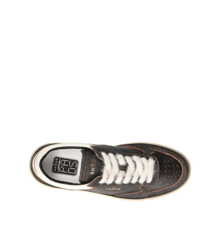GHOUD Sneaker uomo nera in pelle