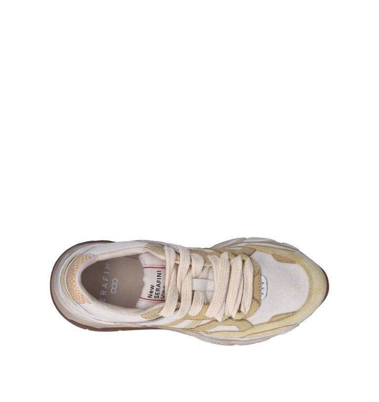 SERAFINI Sneaker donna bianca/gialla