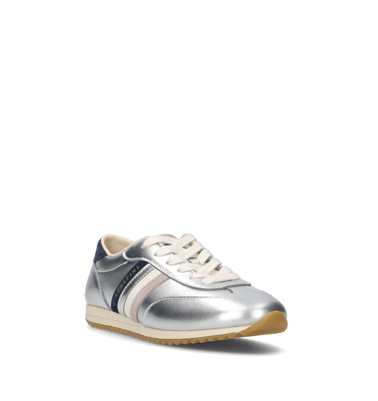 SERAFINI Sneaker donna argento in pelle