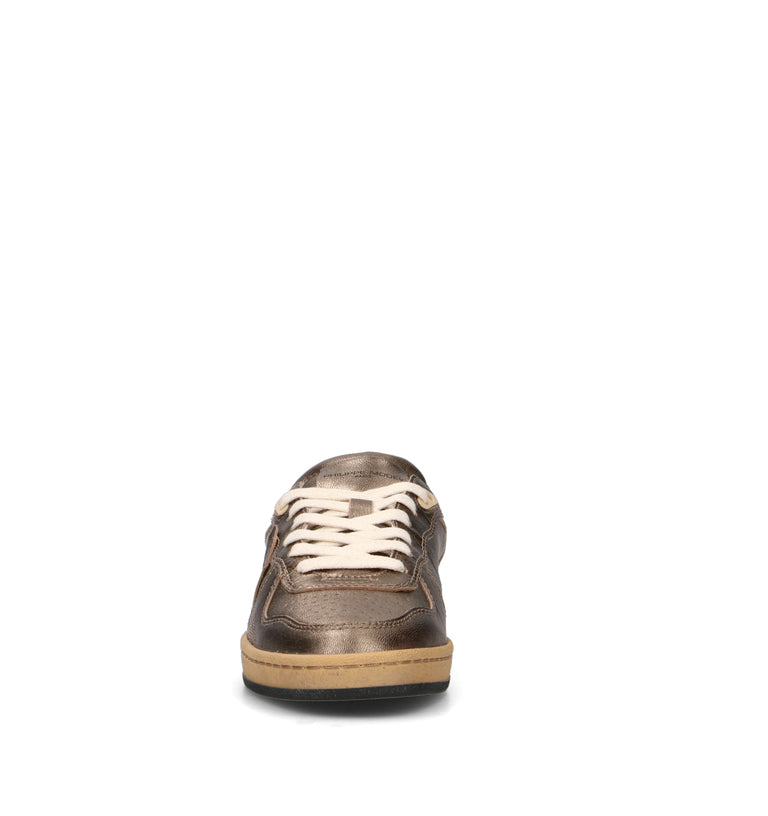 PHILIPPE MODEL Sneaker donna metal kakhi in pelle