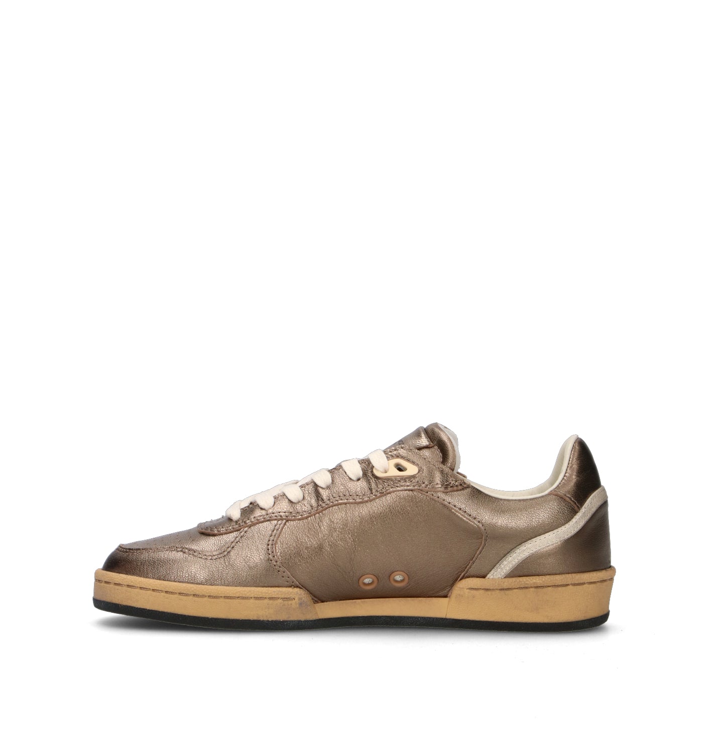 PHILIPPE MODEL Sneaker donna metal kakhi in pelle