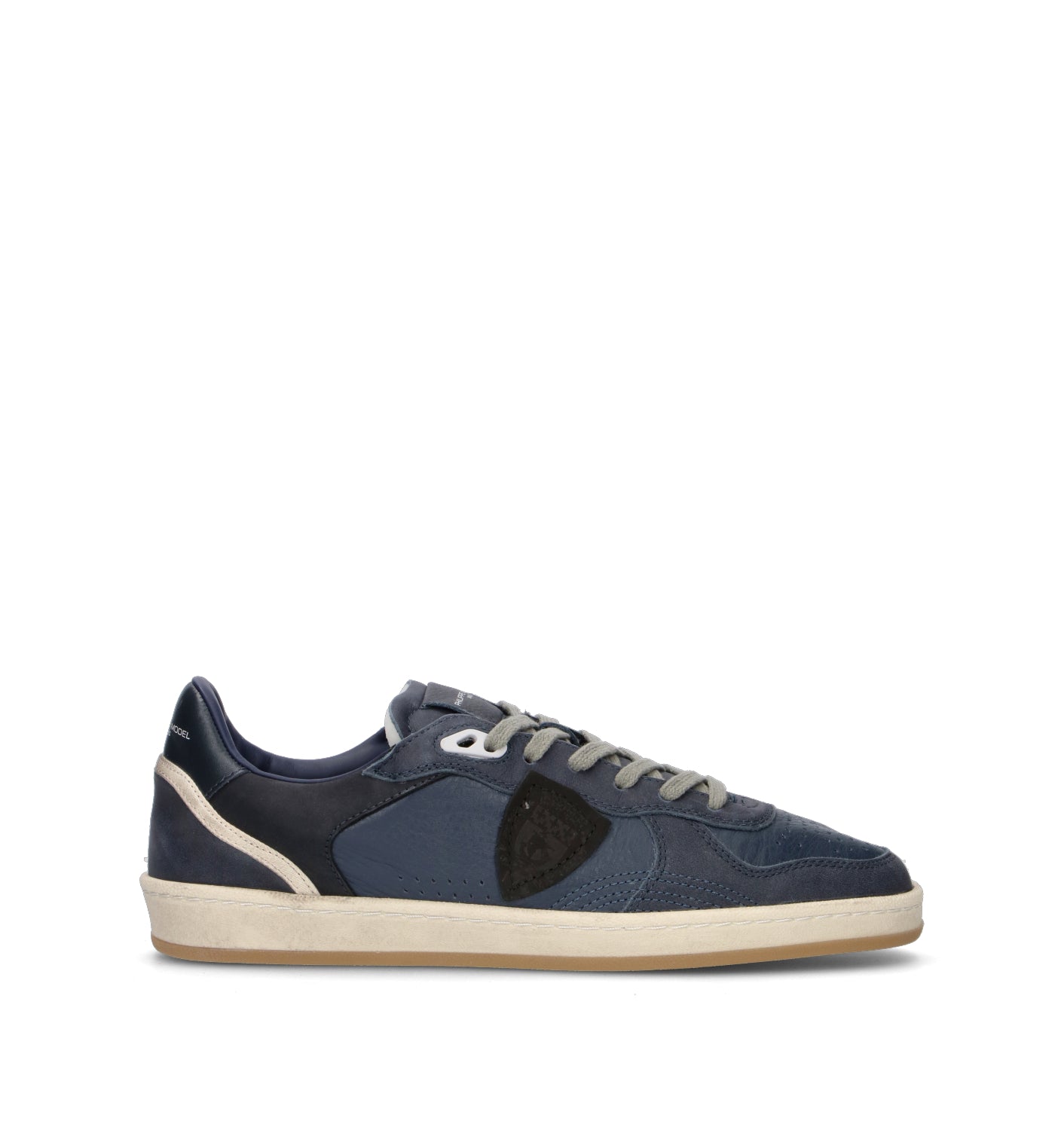 PHILIPPE MODEL Sneaker uomo blu in pelle
