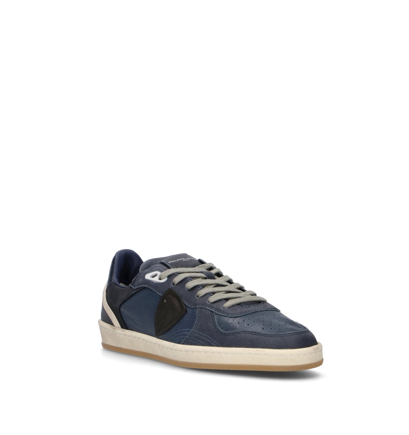 PHILIPPE MODEL Sneaker uomo blu in pelle