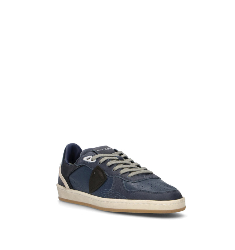 PHILIPPE MODEL Sneaker uomo blu in pelle